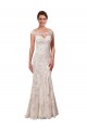 Chapel Train Sleeveless Lace White Sheath Sexy Wedding Dress Colchester