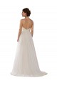 Sweep Train Sleeveless Tulle Ivory A-Line Wedding Dress Colchester