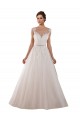 Chapel Train Sleeveless Tulle & Lace Ivory Ball Gown Wedding Dress Colchester