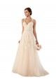 Chapel Train Sleeveless Tulle & Lace Ivory Sweetheart A-Line Wedding Dress Colchester