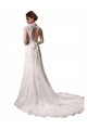 Chapel Train Cap Sleeves Lace Ivory Mermaid Wedding Dresses Colchester