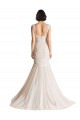 Sweep Train Sleeveless Tulle Ivory & Champagne Mermaid Wedding Dress Colchester
