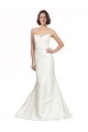 Chapel Train Sleeveless Satin & Lace Ivory Trumpet Bridal Dress Colchester