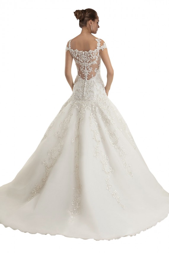 Sweep Train Sleeveless Tulle & Lace Ivory Off the Shoulder Mermaid Wedding Dress Colchester
