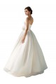 Long Sleeveless Soft Chiffon Ivory A-Line Wedding Dress Colchester
