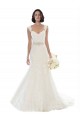 Chapel Train Sleeveless Lace White Mermaid Beach Wedding Dress Colchester
