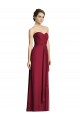 Long Sleeveless Soft Chiffon Burgundy A-Line Formal Dress / Bridesmaid Dress Colchester