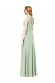 Long Sleeveless Soft Chiffon Emerald Green A-Line Bridesmaid Dress Colchester