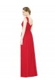 Long Sleeveless Chiffon Red A-Line Bridesmaid Dress / Evening Dress Colchester