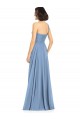 Long Sleeveless Soft Chiffon Dusty Blue One Shoulder A-Line Formal Dress / Bridesmaid Dress Colchester