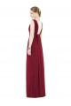 Long Sleeveless Soft Chiffon Royal Blue A-Line Bridesmaid Gowns Colchester