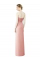 Long Sleeveless Soft Chiffon Bliss Pink A-Line High Low Bridesmaid Dress Colchester
