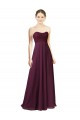 Long Sleeveless Chiffon Grape A-Line Bridesmaid Dress Colchester