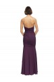 Long Sleeveless Soft Chiffon Grape Mermaid Bridesmaid Dress Colchester