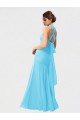Long Sleeveless Chiffon Black Mermaid Bridesmaid Dress / Evening Dress Colchester