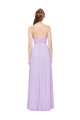 Long Sleeveless Soft Chiffon Lilac A-Line Evening Dress / Bridesmaid Dress Colchester