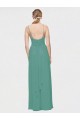 Long Sleeveless Chiffon Icelandic Silver A-Line Bridesmaid Dress / Evening Dress Colchester