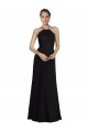 Long Sleeveless Soft Chiffon & Lace Black A-Line Bridesmaid Gown Colchester