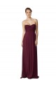 Long Sleeveless Soft Chiffon Grape Sweetheart A-Line Bridesmaid Dress / Formal Dress Colchester