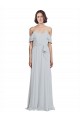 Long Sleeveless Soft Chiffon Frost A-Line Formal Dress / Bridesmaid Dress Colchester
