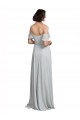 Long Sleeveless Soft Chiffon Frost A-Line Formal Dress / Bridesmaid Dress Colchester