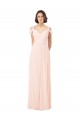 Long Sleeveless Chiffon Pink A-Line Bridesmaid Dress / Evening Dress Colchester