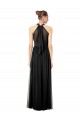 Long Sleeveless Soft Chiffon Hunter Halter Neck A-Line Bridesmaid Dress Colchester