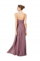 Long Sleeveless Soft Chiffon Pink A-Line Bridesmaid Gowns Colchester