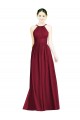 Long Sleeveless Chiffon Burgundy A-Line Formal Dress / Bridesmaid Dress Colchester