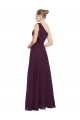 Long Sleeveless Soft Chiffon Grape A-Line Bridesmaid Dresses Colchester