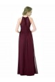 Long Sleeveless Chiffon Black Halter Neck A-Line Formal Dress / Bridesmaid Dress Colchester