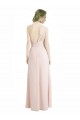 Long Sleeveless Soft Chiffon Red One Shoulder A-Line Bridesmaid Dress Colchester