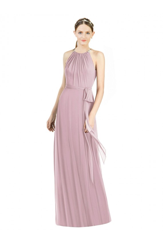 Long Sleeveless Soft Chiffon Primrose A-Line Bridesmaid Dress Colchester