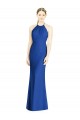 Long Sleeveless Soft Chiffon Royal Blue Trumpet Bridesmaid Dress Colchester