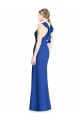 Long Sleeveless Soft Chiffon Royal Blue Trumpet Bridesmaid Dress Colchester
