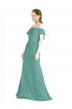 Long Sleeveless Soft Chiffon Icelandic Silver A-Line Bridal Party Dress Colchester