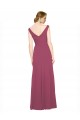 Long Sleeveless Soft Chiffon Mauve Taupe A-Line Bridesmaid Dress Colchester