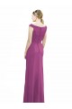 Long Sleeveless Soft Chiffon Wild Berry Mermaid Bridesmaid Dress Colchester