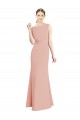 Long Sleeveless Soft Chiffon Bliss Pink Mermaid Bridesmaid Dress Colchester