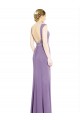 Long Sleeveless Soft Chiffon Dark Lavender A-Line Formal Dress / Bridesmaid Dress Colchester
