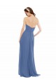 Long Sleeveless Soft Chiffon Windsor Blue A-Line Bridesmaid Dresses Colchester