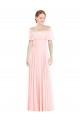 Long Sleeveless Soft Chiffon Pink A-Line Formal Bridesmaid Dress Colchester