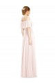 Long Sleeveless Soft Chiffon Pink A-Line Formal Bridesmaid Dress Colchester