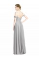 Long Sleeveless Lxue Chiffon Silver A-Line Bridesmaid Dress Colchester