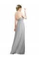 Long Sleeveless Soft Chiffon Silver Sweetheart A-Line Bridesmaid Dresses Colchester