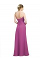 Long Sleeveless Soft Chiffon Wild Berry Sweetheart A-Line Bridesmaid Dress Colchester