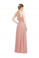 Long Sleeveless Chiffon Bliss Pink Sweetheart A-Line Bridesmaid Dress / Evening Dress Colchester