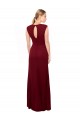 Long Sleeveless Soft Chiffon Burgundy Mermaid Prom Dress / Bridesmaid Dress Colchester