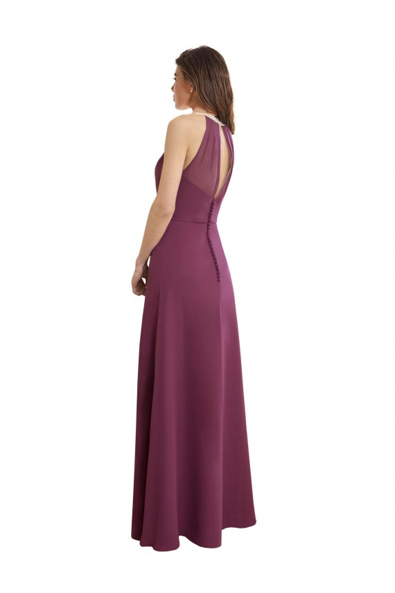 Long Sleeveless Chiffon Sweetheart A-Line Bridesmaid Dress / Evening Gowns Colchester