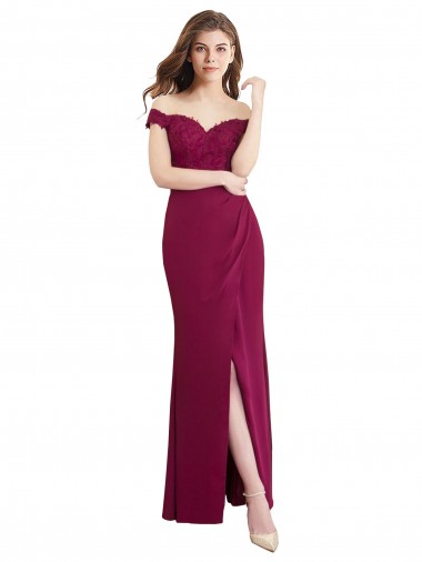 Long Sleeveless Soft Chiffon & Lace Mermaid Bridesmaid Dress / Formal Dress Colchester